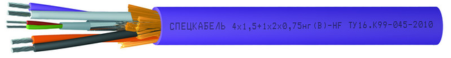 Кабель 4×1,5+1×2х0,75 нг(B)-HF