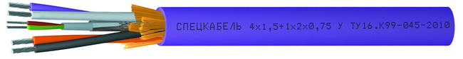 Кабель 4×1,5+1×2х0,75 У