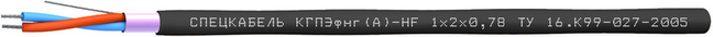 Кабель КГПЭфнг(А)-HF 1x2x0,78