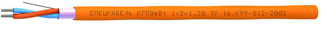 Кабель КГПЭфВт 1x2x1,2