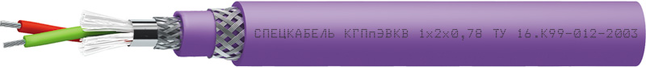 Кабель КГПпЭВКВ 1×2х0,78