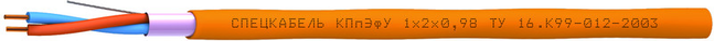 Кабель КПпЭфУ 1x2x0,98
