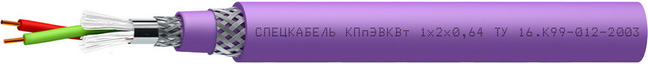 Кабель КПпЭВКВт 1×2х0,64