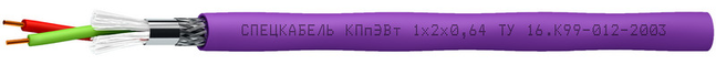 Кабель КПпЭВт 1×2х0,64