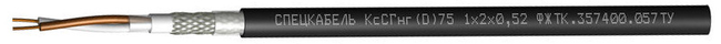 Кабель КсСнг(С)75 1x2x0,52