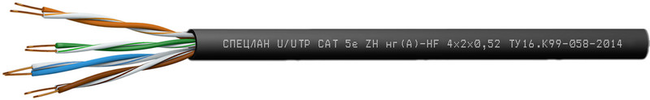 Кабель U/UTP Cat 5e ZH нг(А)-HF